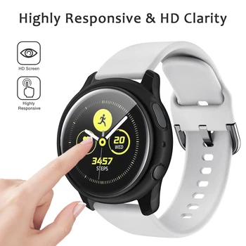 Ohišje za Samsung Galaxy Watch Aktivna 2 40 mm TPU Odbijača Screen Protector+film Smartwatch Kritje 44 Samsung Watch Dodatki 2
