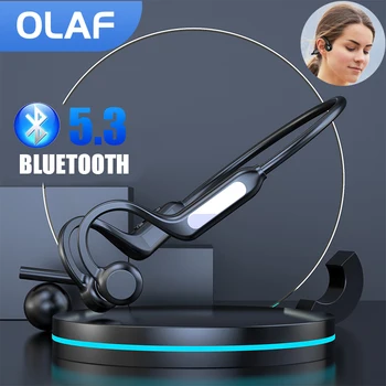 Olaf Bluetooth 5.3 kostne prevodnosti Bluetooth slušalke z Mikrofonom Uho Kavelj Fone Bluetooth Slušalke zmanjšanje Hrupa športne slušalke