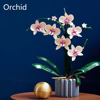 Orhideja gradniki MOC 10311 Šopek Metulj Rastlin Bonsaj Odraslih Sestavljeni Igrača za Dekleta Darilo za Valentinovo