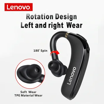 Original LENOVO HX106 Slušalke HD Klic Brezžične Slušalke Ear Kavljem Bluetooth 5.0 Z Mikrofonom 40 Ur Za Vožnjo Sestanek