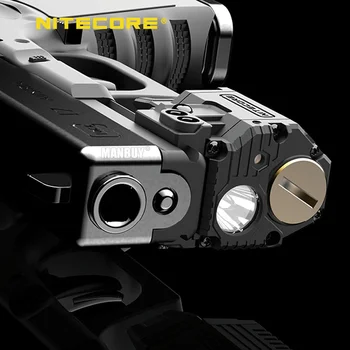 Original Nitecore NPL10 300Lms CREE XP-G2 S3 LED Waepon Svetlobe Univerzalno Subcompact Rdeči Laser Pištolo Svetlobe CR2 Taktično Flashligh