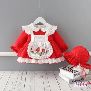 Otroška Oblačila, Španski Lolita Letnik Vezenje Turčija Žogo Obleke Rojstni Dan Velikonočni Eid Princesa Obleko Za Deklice, S Klobuk A36 0