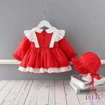 Otroška Oblačila, Španski Lolita Letnik Vezenje Turčija Žogo Obleke Rojstni Dan Velikonočni Eid Princesa Obleko Za Deklice, S Klobuk A36 1
