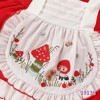 Otroška Oblačila, Španski Lolita Letnik Vezenje Turčija Žogo Obleke Rojstni Dan Velikonočni Eid Princesa Obleko Za Deklice, S Klobuk A36 3