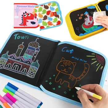 Otroška Risba Nastavite Igrača Tablo s Kredo in Radirka Odbor slike Kolorit Knjigo Zabavno Darilo za Otroke