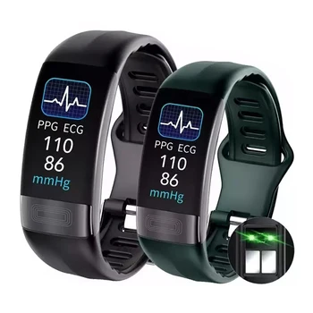 P11 Plus EKG+PPG Pametna Zapestnica Krvnega Tlaka, Srčnega utripa Band Fitnes Tracker Pedometer Nepremočljiva Šport Smartband
