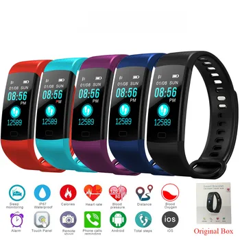 Pametna Zapestnica Y5 Krvni Tlak, Srčni utrip Odkrivanje Fitnes Tracker Moški Ženske Bluetooth Šport Smartwatch Za IOS Android Telefon