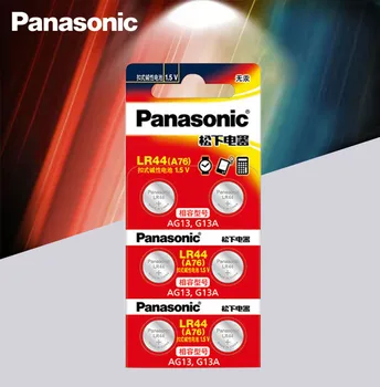 Panasonic 6pc 1,5 V Gumb Celic Baterije lr44 Litijevo Baterije A76 AG13 G13A LR44 LR1154 357A SR44 100% Prvotne