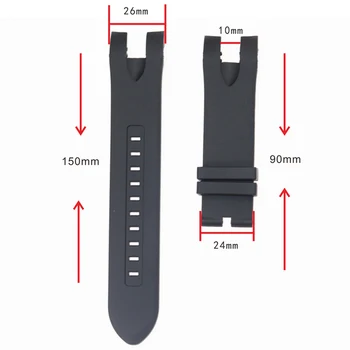 Pazi, pribor za moške in ženske športne gume trak Za INVICTA Inverta ure udobno mehak silikonski trak 26 mm 0
