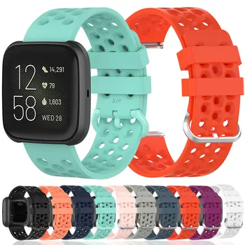 Pazi, Trak Za Fitbit Obratno lite Versa2 Silikonski Dihanje manžeta Zapestnica Smartwatch Watchband Dodatki
