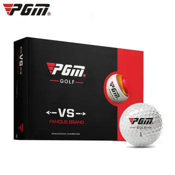 PGM Originalna Žogica za Golf Three-layer Match Žogo Darilo Polje Paket Golf Žogo Nastaviti 12pcs Nastavite Igri z Žogo golf igra na Prostem