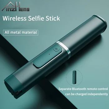 PINZHENG Brezžična tehnologija Bluetooth Selfie Palico Za iPhone Zložljivo Stojalo Monopod Sprožilec Daljinski Podaljša Selfie Palico Za Xiaomi