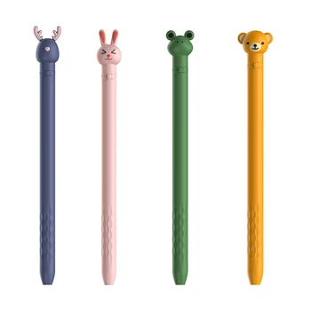 Pisalo Silikonski Zaščitni Rokav Srčkan Cartoon Živali Apple torbica Pen Non-slip In Spusti-dokaz Za Apple Svinčnik 1. Generacija