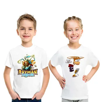 Poletje Otroci T Shirt Rayman Legends Avanture Risanka Tiskanja Smešno Fantje T shirt Priložnostne Dojencek Dekliška Oblačila, Otroci Vrhovi,HKP5204