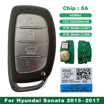 Poprodajnem Pametni Ključ 8A Čip Za Hyundai Sonata 2015-2017 Fob Daljinsko 433MHz Številka Dela 95440-C1001 95440-C1000 CQOFD00120 1