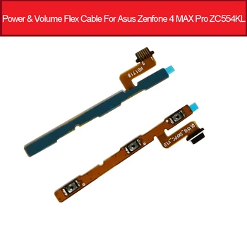 Power & Volume Gumb Flex Kabel Za ASUS Zenfone 4 MAX Pro ZC554KL Moč Glasnosti OFF Stikalo Stranske Tipke Flex Traku rezervnih Delov