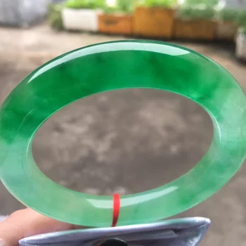 Pošlji Potrdilo Pravi Jades Bangles Certifikatom (Razred A)100% Naravni Smaragdno Jadeit Zapestnice, Ženske Resnično Jade Kamen Bangle
