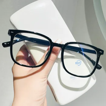 Pregledna Računalnik Očal Okvir Ženske Moški Anti Modra Svetloba Okrogle Očala Blokirajo Očala, Optično Spektakel Eyeglass