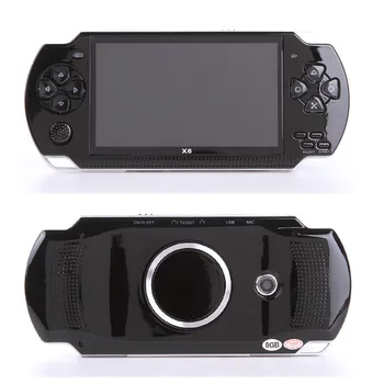 Prenosni X6 8GB 128-bitne Prenosne igralne Konzole 4.3 palčni PSP HD Retro Ročni Video Game Palyer MP3, MP4 consolas de videojuegos