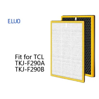 Primerni za TCL čistilec zraka filter TKJ-F290A/290B filter element set HEPA 260/280A/B Hepa 352*266*25 mm Ogljikovih 352*266*20 mm