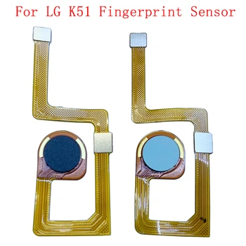 Prstnih Senzor Gumb Domov Flex Kabel Za LG K51 Prstnih Senzor optični bralnik Dotik ID Nadomestni Deli