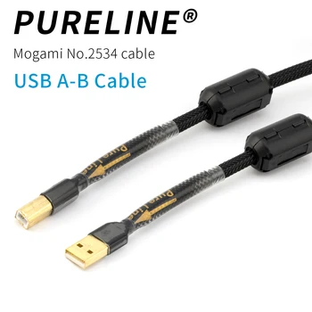 pureline Visoke kakovosti dvojno magnetno tesnilo A-B kabel USB/mogami 2534 avdio kabel za Video DAC ojačevalnik podatkovni kabel USB, z