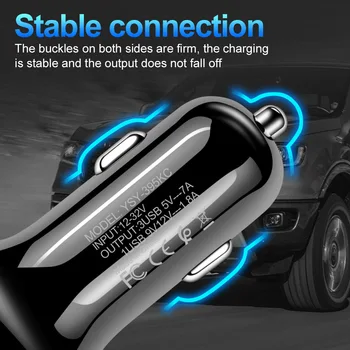 QC3.0 3 usb hiter avto adapter za polnilnik Za iPhone Xiaomi Huawei Auto Tip C Večfunkcijsko Avto, Mobilni Telefon, Polnilnik 3