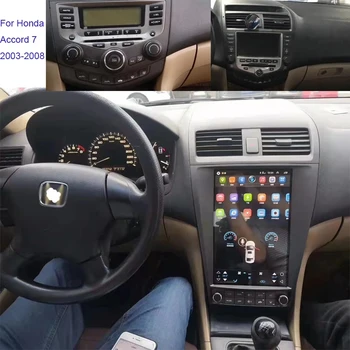 Qualcomm Android Avto GPS Navigacija Tesla Slog Navpično Zaslon Za HONDA ACCORD 2003-2007 Auto Radio Stereo Multimedijski Predvajalnik 2