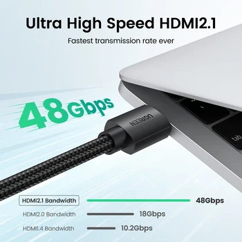 Razhroščevalne simbole HDMI 2.1 Kabel 48Gbps Ultra High Speed 8K HDMI 4K/120Hz Dinamično HDR Dolby Atmos za PS5 Xbox Serije X Kabel HDMI 4