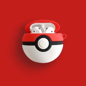 Resnično Pooblaščeni Pokemon Suniti Žogo Za Apple AirPods Por 1/2/3 Mehki Silikonski Bluetooth Slušalke Kritje Moda Keychain Darilo 5