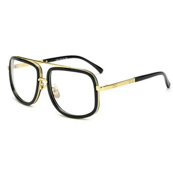 Retro blagovne Znamke Oblikovalec Kvadratnih sončna Očala Moški Ženske Mach One Kovinski Okvir Vožnje Očala Poletje Vintage sončna Očala UV400 3