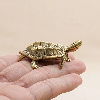 Retro Medenina Tortoise Kip Namizje Okraski Trdna Baker Želva Figurice Čaj Pet Kat Obrti Darilo