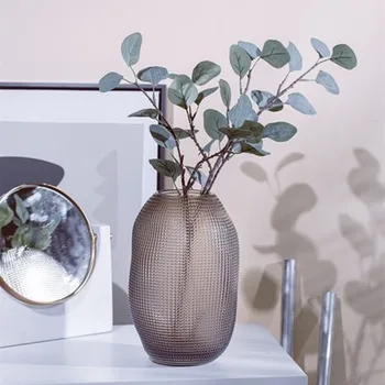 Retro ustvarjalne enostavno steklo prozorno vaza doma okrasni cvetlični aranžma rastlin imetnik poroko dnevna soba