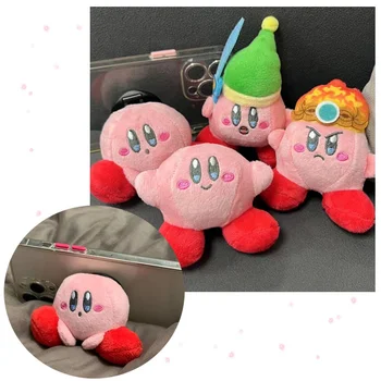 Risanka Anime Zvezde Kirby Plišastih Igrač Lepljivo Mobilni Telefon, Držalo Kawaii Srčkan Polnjene Plushie Lutke Ornament Dekle Rojstni Dan Darila