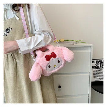 Risanka plišastih risanka Panda nahrbtnik Kawaii in lep lovor pes crossbody torba Hello Kitty dekle darilo za rojstni dan anime plišastih 0