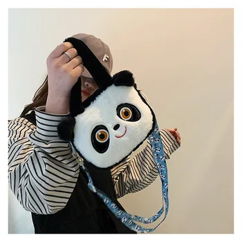 Risanka plišastih risanka Panda nahrbtnik Kawaii in lep lovor pes crossbody torba Hello Kitty dekle darilo za rojstni dan anime plišastih 4