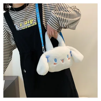 Risanka plišastih risanka Panda nahrbtnik Kawaii in lep lovor pes crossbody torba Hello Kitty dekle darilo za rojstni dan anime plišastih 5