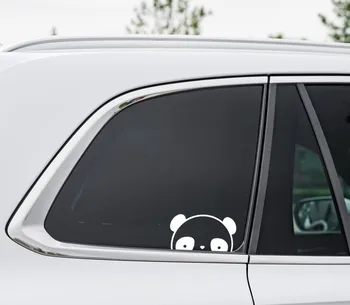 Risanka Ustvarjalno, Srčkan Panda Baby Avto Nalepke Izmenljive Nepremočljiva Vinilne Nalepke Za Avto, Prenosni Računalnik Steno, Okna Okraski Nalepke