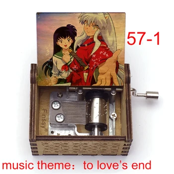 Roko Leseno Anime Inuyasha Music Box Glasbo Temo Ljubezni je Konec Kagome Kikyo Music Box Anime Navijači Otroci, Študenti, Darilo za Rojstni dan