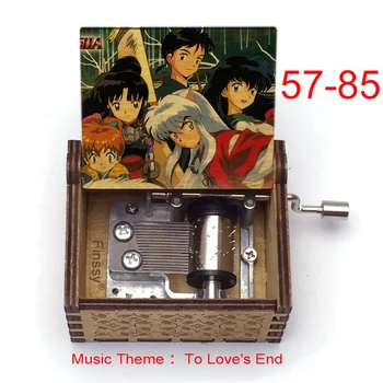 Roko Leseno Anime Inuyasha Music Box Glasbo Temo Ljubezni je Konec Kagome Kikyo Music Box Anime Navijači Otroci, Študenti, Darilo za Rojstni dan 5