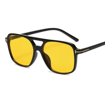 Rumena Leča Pilotni sončna Očala Ženske Modni Priljubljenost Jelly Barvne sončna Očala Ženske Unisex Dvojno Most Očala Očala UV400 2
