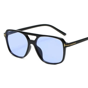Rumena Leča Pilotni sončna Očala Ženske Modni Priljubljenost Jelly Barvne sončna Očala Ženske Unisex Dvojno Most Očala Očala UV400 4