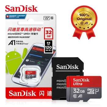 SanDisk 32GB Ultra TF Kartice Micro SD SDHC Class 10 UHS-I 64 G Pomnilnik Caed C10 MemoryCard Flash Kartice microSD minicard Za Telefon