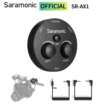 Saramonic AX1 Audio Adapter za TRS Brezžični Lavalier Mikrofon DSLR Mirrorless Fotoaparatov Pametnih telefonov Snemalniki Youtube Pretočni