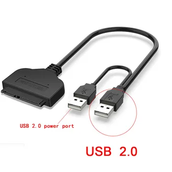 SATA Kabel za Prenosnik SSD 2.5 Inch Namizje HDD Zunanji Trdi Disk USB 3.0 Adapter z Oskrbo Z električno energijo Vrata za Mac OS,na Windwos 0