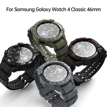 SIKAI Ohišje za Samsung Galaxy Watch 4 Classic 46mm Pametne Ure Kritje TPU Lupini za Samsung Watch Dodatki