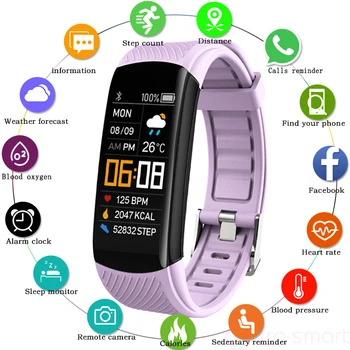 Silikonski Pametna Zapestnica Fitnes Tracker Ženske Moški Krvnega Tlaka, Srčnega Utripa, Števec Korakov Nepremočljiva Šport Smartband Watch