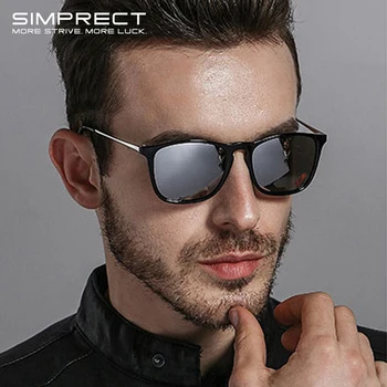 SIMPRECT Polarizirana sončna Očala Za Moške 2022 Luksuzne blagovne Znamke Oblikovalec Kvadratnih sončna Očala Modni Retro Vintage UV400 Odtenkih Za Ženske