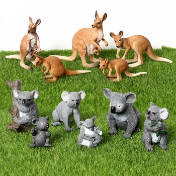 Simulacija Srčkan Koala Kenguruje Slika Zbirateljske Igrače Divje Živali Model Številke za Zbirko Izobraževalnih Zbirateljske Igrače