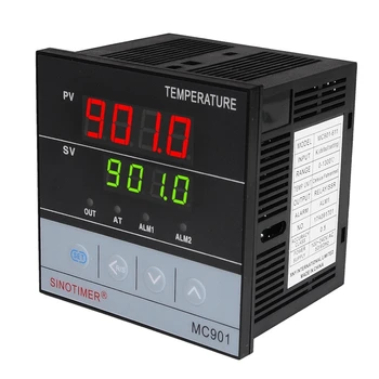 SINOTIMER MC901 Digitalni Nepremočljiva PID Temperaturni Regulator K Vrsto PT100 Senzor Vhod Rele Izhod SSR